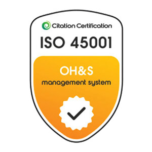 ISO 45001 Occupational Health & Safety certificate