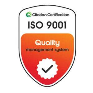 ISO 9001 Quality Management certificate